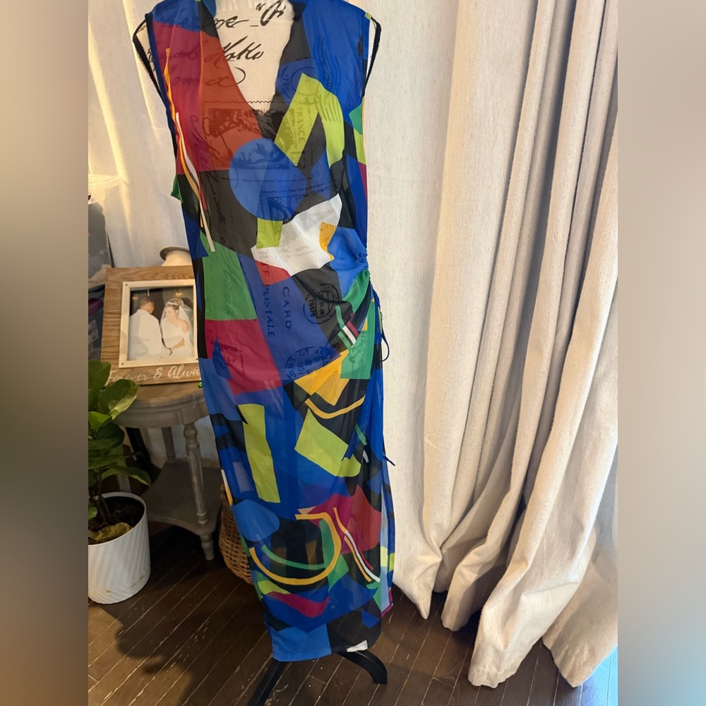 SHEIN Multicolor Curve Maxi Dress